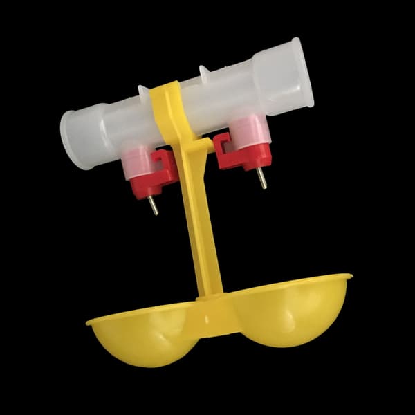 Double Water Drinker Feeder -viljelylaitteet yellow