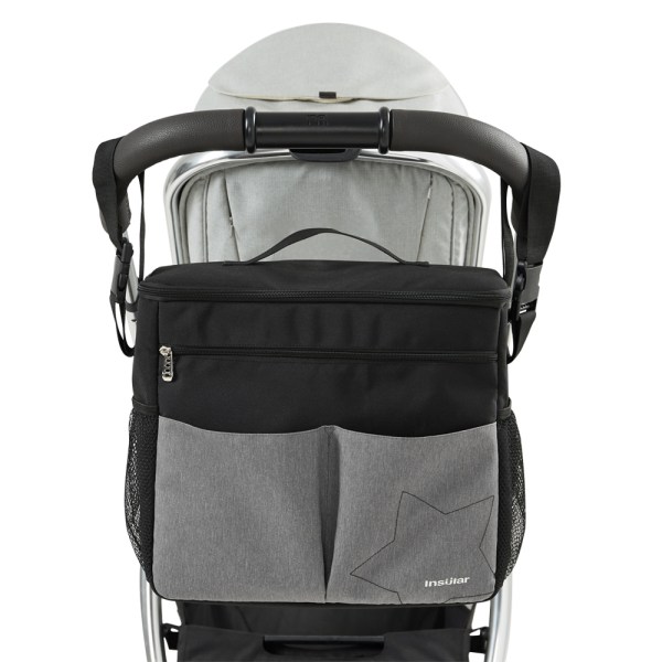 hängande väska för baby med stor kapacitet grey