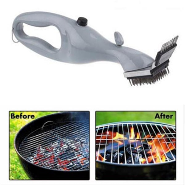Rengöringsborste stålborste lampsvart fläckrengöringsgrillborste 1pc