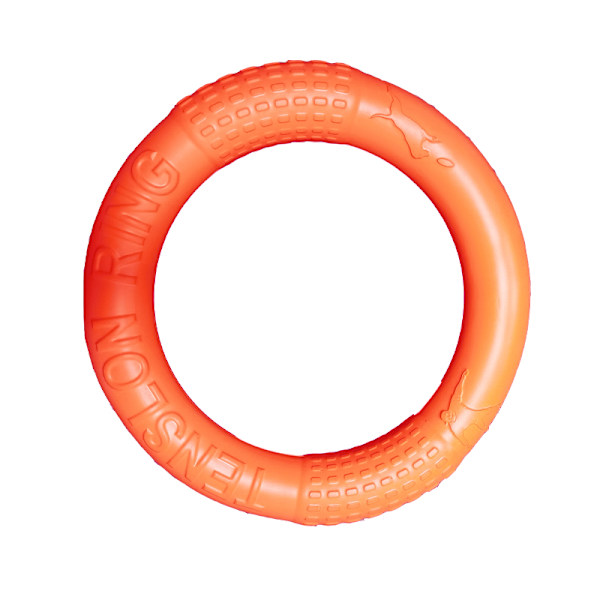 Husdjursflygande skivor Träningsring avdragare Slip Bite Flytande leksaker orange 18cm(diameter)