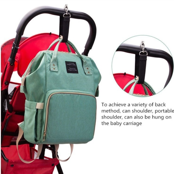 Rejserygsæk til babytaske med stor kapacitet red 24*13*48cm