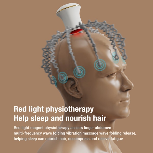 Hoved Elektrisk Klo Hovedbund Massager Stress Relief Terapeutisk Hoved Magnet Fysioterapi Sundhedspleje remote control