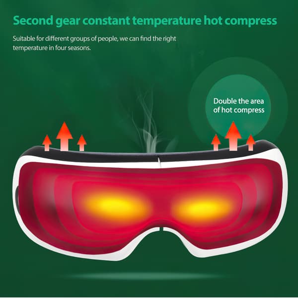 Intelligent vibrationsögonmassager pink