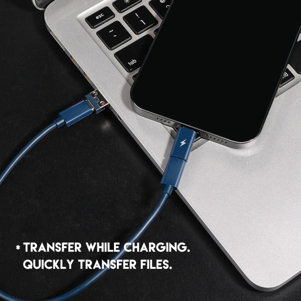 Hurtig opladning Datakabel Opbevaringsboks Mobiltelefon Holder blue 6 x 6 x 1 cm