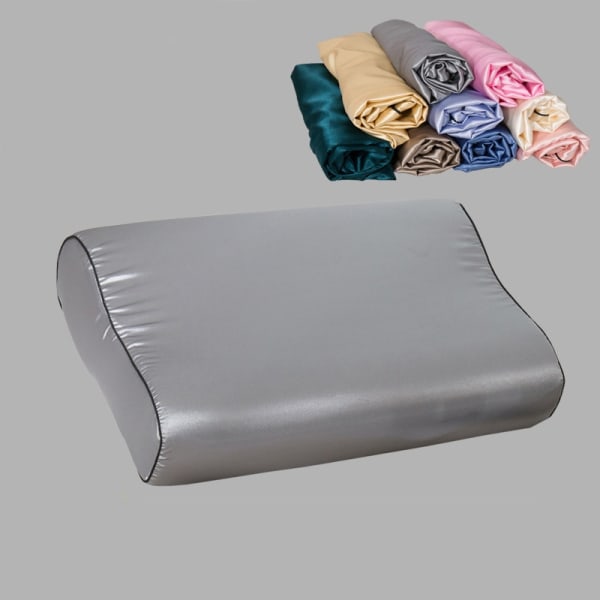 1 Stk Pure Color Luksus Komfortabelt Satin Memory Foam pudebetræk 8 30X50CM
