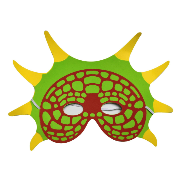 Dinosaur Party Masks Elastinen EVA-huopavaahto Dino-naamio green+red