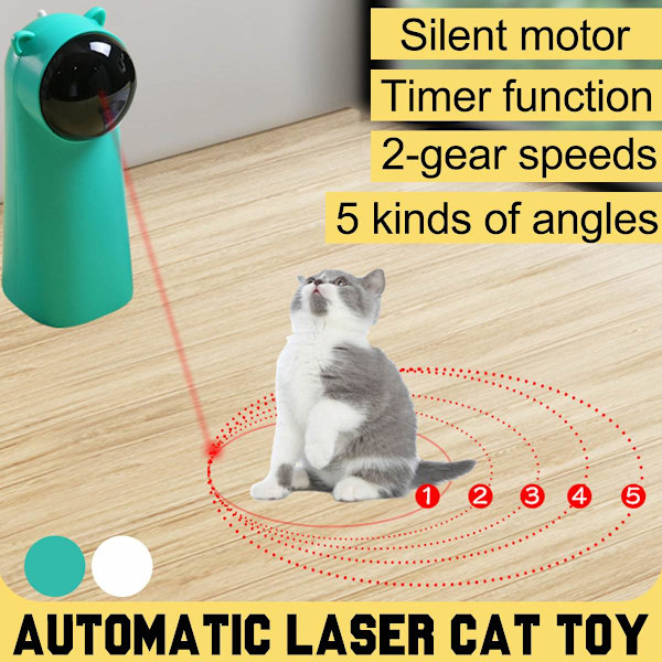 Interactive Smart Teasing Pet LED Laser Sjovt legetøj green 7x7x1 8cm