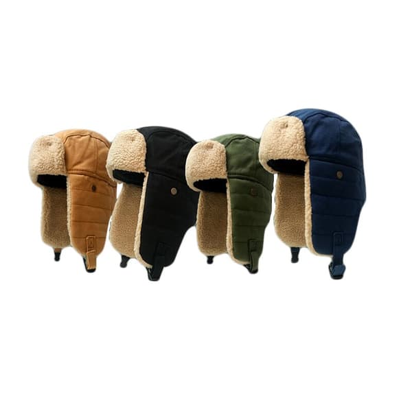 vinterridning skidpilot mössa fleece tjock dark blue