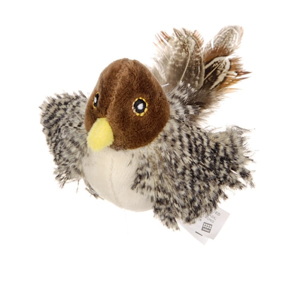 Drille kattelegetøj Simulation Bird Interactive Pet Supplies brown bird