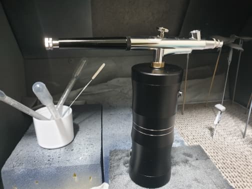 Mini luftkompressor färgsprayverktyg black