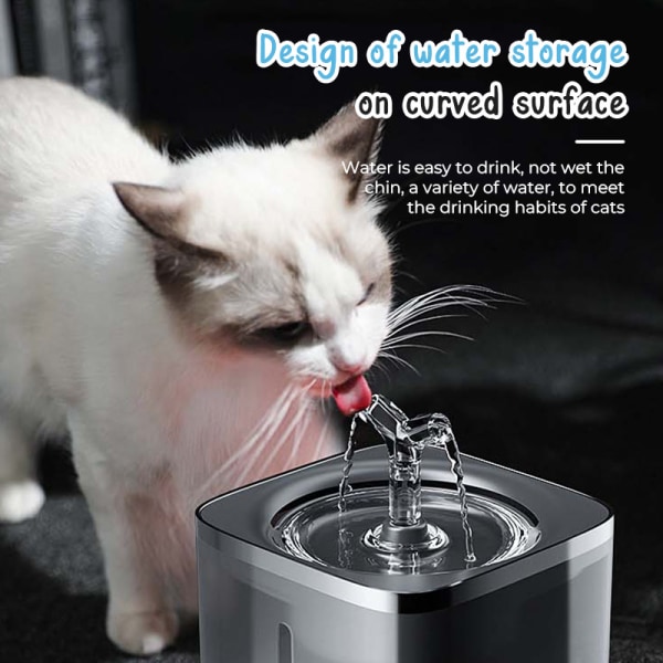 Automatisk Cat Pet Water Dispenser Cat Drinking Fountain blue 165*165*155mm