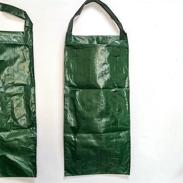 Vägghängande vertikal trädgård 4 8 fickor Plant Grow Bags green 8pockets