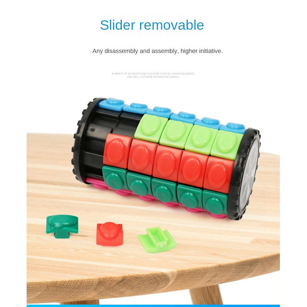 Magic Cube Stress Reliever Tredimensionelt legetøj colorful 7levels