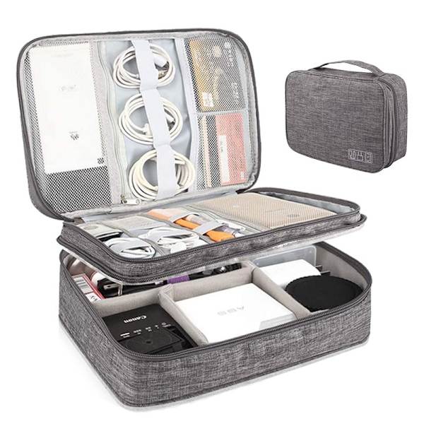 Vattentät Travel Digital Accessory Bag blue