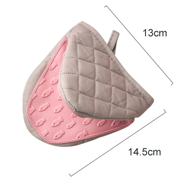 Creative Silikonisoleringshandskar Bakning Anti- skållningsklämma red 13*14.5cm