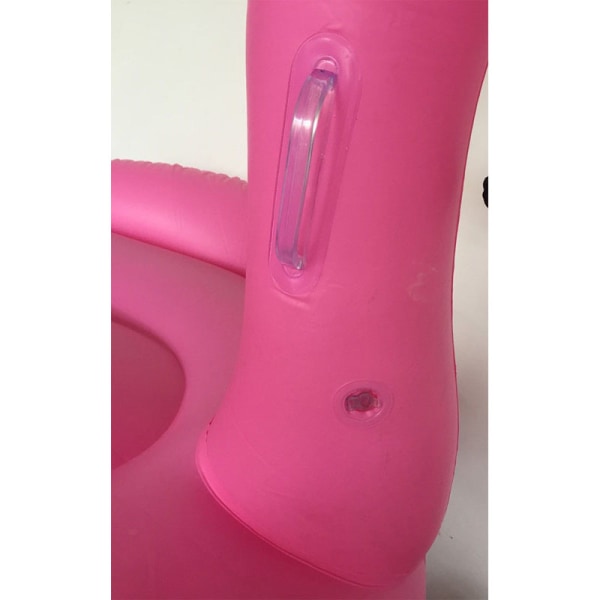 Jätte uppblåsbar Flamingo Pool Float Ride-On Simring pink 150*150*85CM