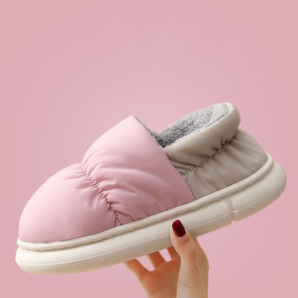 Winter Toast Naisten Tossut Lämpimät Pehmo Puuvillatossut Sisäkäyttöön Liukumaton Paksu Pohja Karvaiset Kengät pink 44-45(10.4-10.6inch)