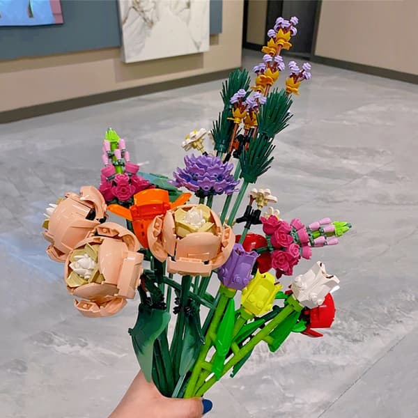 Blommor buketter av block roses