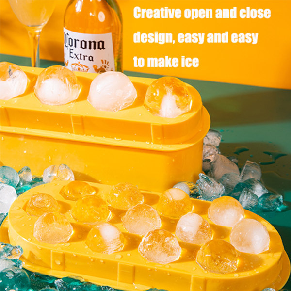 Prismatisk Ice Making Box Ice Cube Form Hjemmelavet white 12.5*24.5*4cm