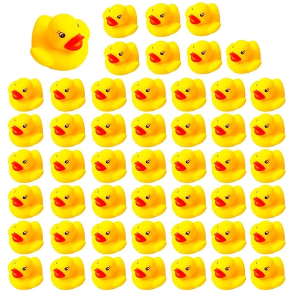 Duck Float Badelegetøj Baby Shower Vandlegetøj til Swimming Pool Party Legetøj 60pcs