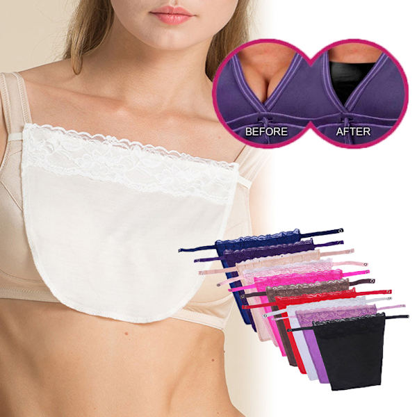 Naisten Quick Easy Clip-On Lace Mock Camisole Bra black 5pcs