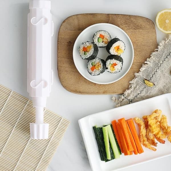 Ny Sushi Making Machine Japansk Roller Rice Form Køkken Sushi Making Tools Yellow