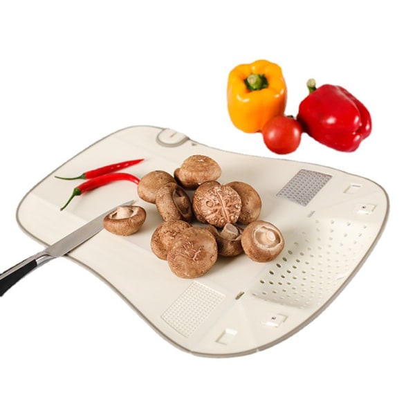 Multifunktionella hackklossar i plast white