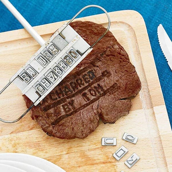 BBQ Branding Iron 55 Letters DIY- printed BBQ-verktyg 1/set