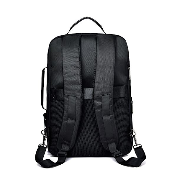 Ryggsäck Herr USB Laddning Vattentät Laptop Oxford Väska black 30*10*45cm