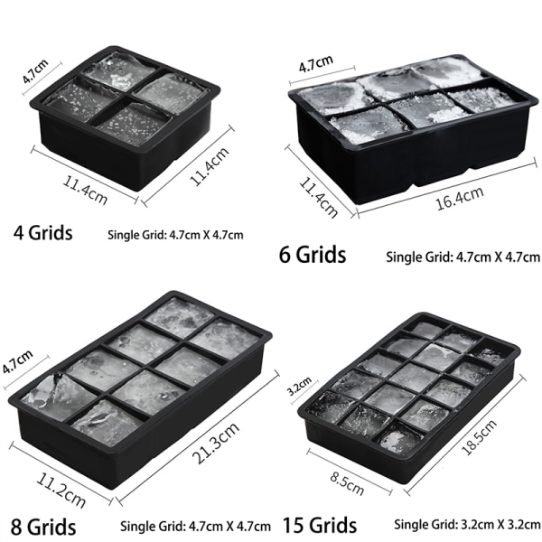 rutnät isbit maskin mould köksverktyg 6grid