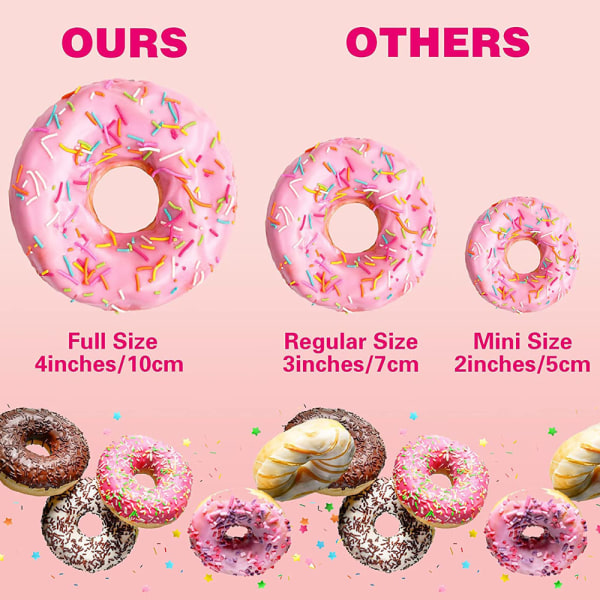 4 huller kage 3D silikone donut forme Non Stick red 23.6*23.6*3cm