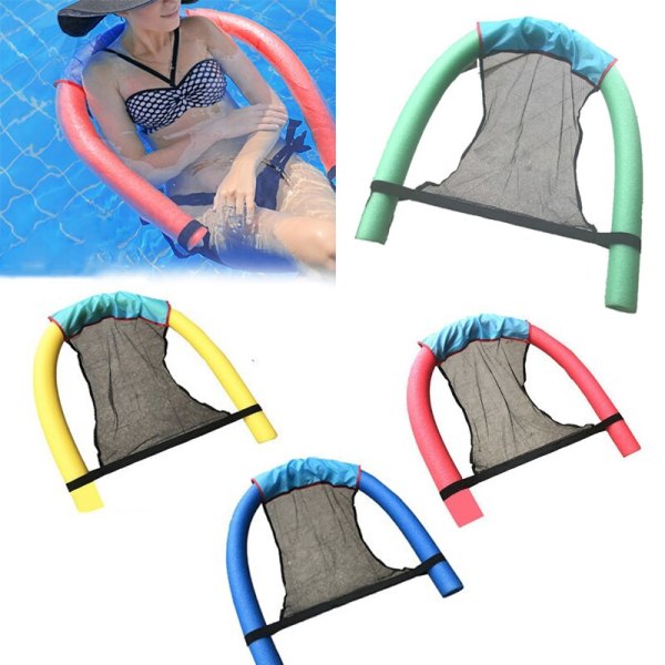 Svømmebassinmåtte Oppustelig Flydende Ring Hængekøje Vand Pool Madras Float Lounger Legetøj Blue