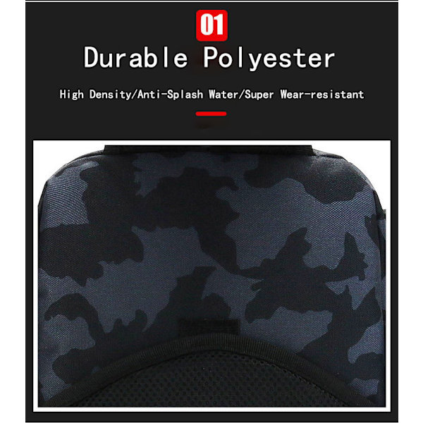 Utomhusfiskeryggsäck Multifunktionsväska för fiskeredskap camouflage blue 23*14*37cm