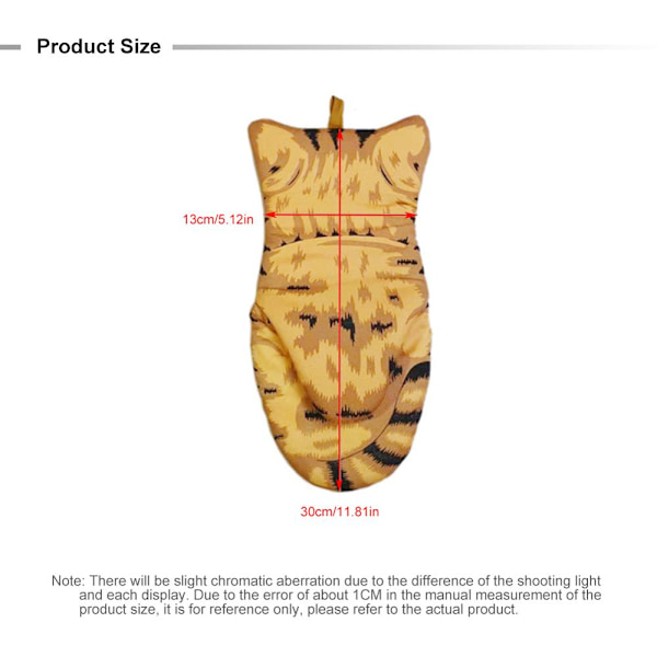 Sarjakuva Cat Paws lämmönkestävät mikroaaltouunikäsineet yellow 30*13CM