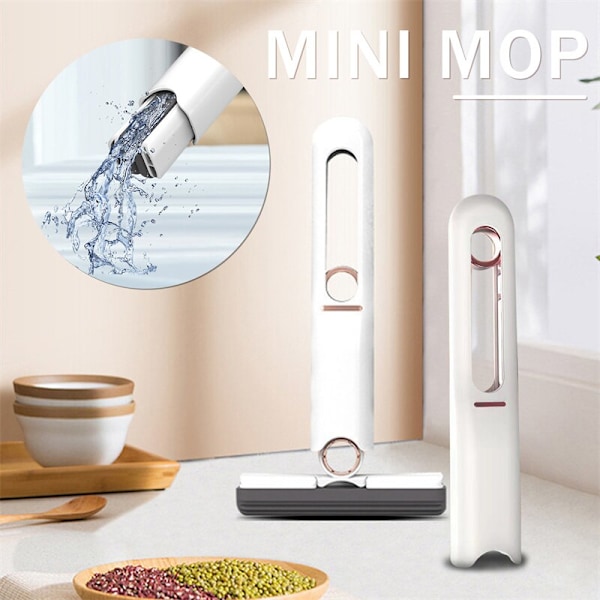 Squeeze Mini Gulvrengøringsmopper Multibrugs bilglasvinduesvaskmoppe Husrengøringsværktøj 1 mop