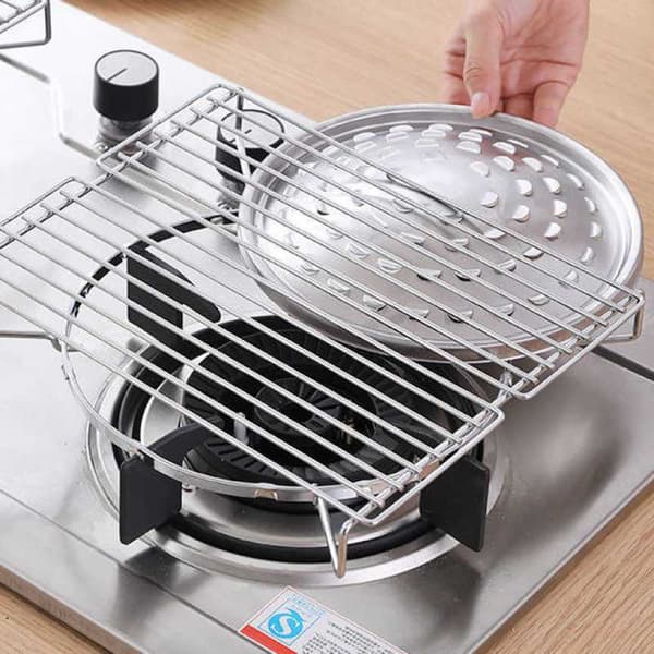Rostfria hopfällbara utomhusgrillar 1pc