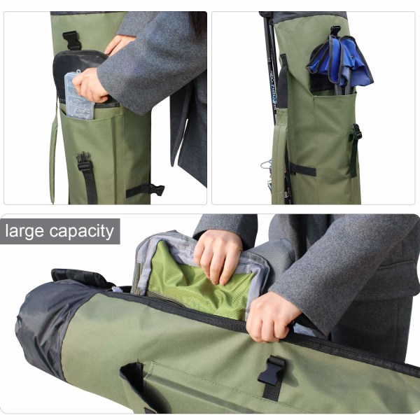 Onkivapalaukku Kannettava monitoiminen nylon army green 123*34cm