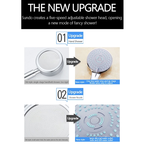 Automatisk farveskiftende LED regnbrusersprøjte 1pc