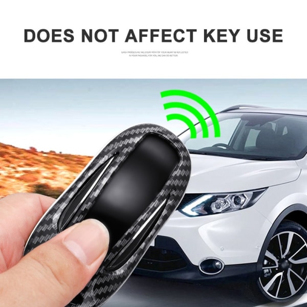 Ny ABS Carbon Fibe Car Remote Key Fuld Cover Case Shell Til Tesla Model 3 Model S Model X Car Smart Key Tilbehør Holder Fob deep gold for model x