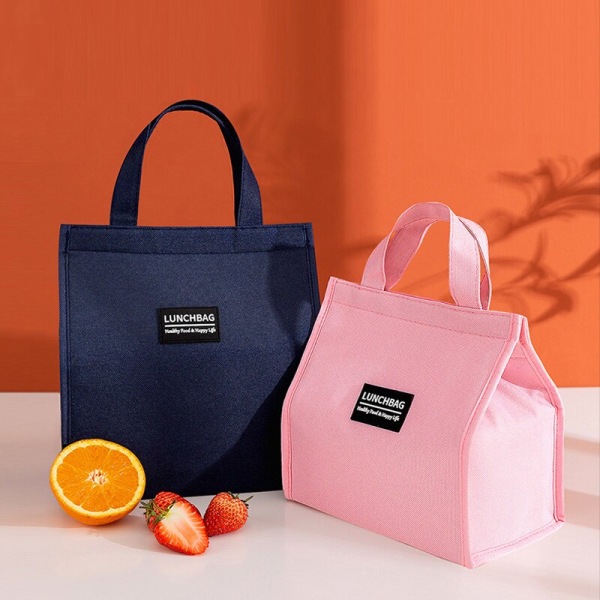 Modeisoleret frokost Bento Box Vandtætte emballageposer pink large