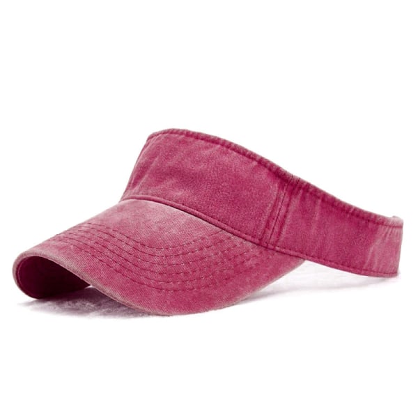 Visirhatt Vår Sommar Sport Cap Unisex Justerbar wine red 7cm(brim)