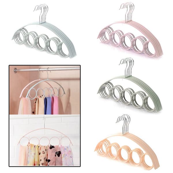 5 Hullers Loop Rope Hanger pink 2pcs