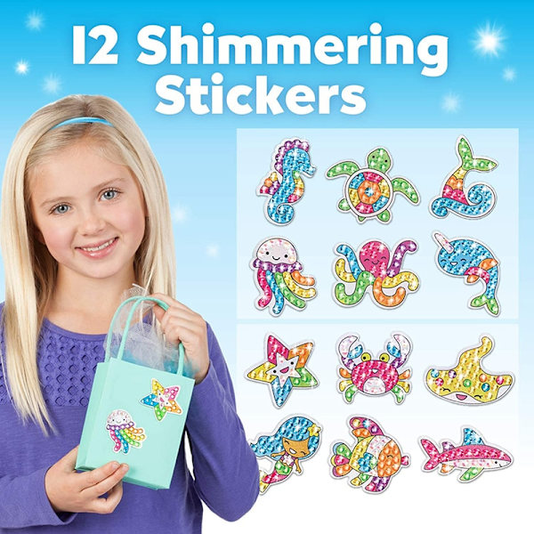 Diamond painting Luo 12 tarraa tee-se-itse taidekäsitöitä unicorn 12pcs