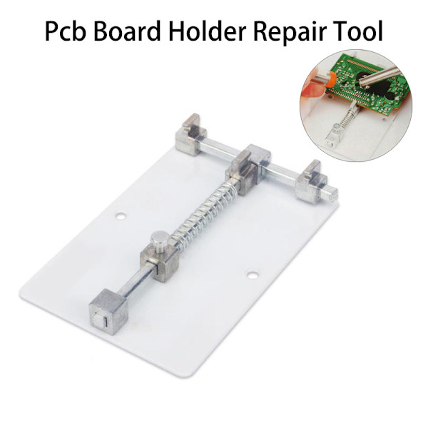 Universal Circuit Board Holder Reparationsværktøj silver 12*8*2.2cm