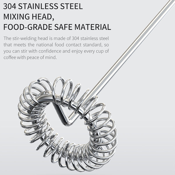 Mælkeskummer til kaffe Håndholdt Elektrisk black 35*214mm