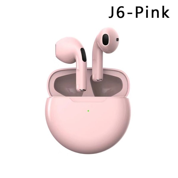 Langattomat kuulokkeet mikrofonilla Bluetooth kuuloke Urheilunappikuulokkeet pink 18*32mm