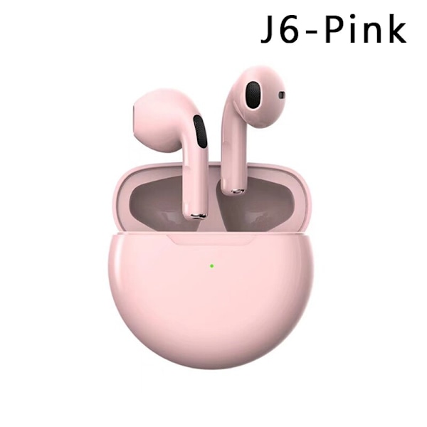 Trådløse hovedtelefoner med mikrofon Bluetooth-øretelefoner Sports-øretelefoner pink 18*32mm