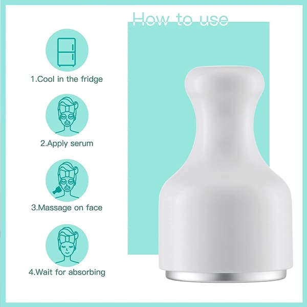 Ansiktskylning Massager Skönhet Hälsa Verktyg white 60*100*40mm