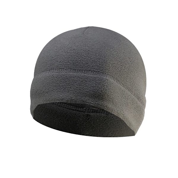 polar fleece för män varm mössa utomhus gray