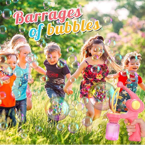 Bubbeldräkt för barn utomhusleksaker pink
